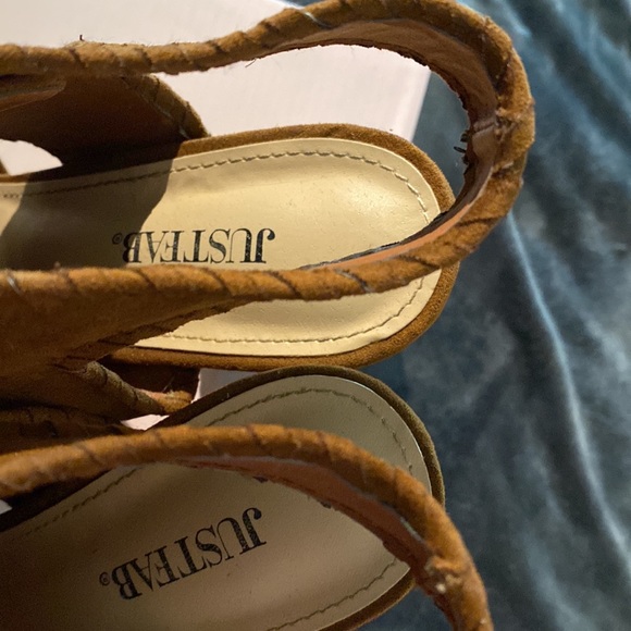 JustFab heeled suede sandals SIZE 8 - Picture 5 of 5